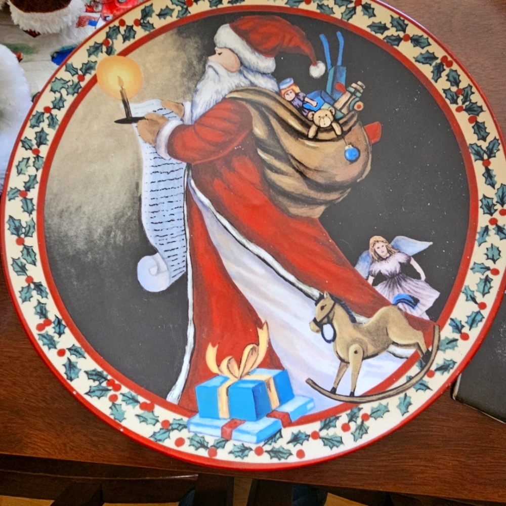 Ceramic Christmas plate - Picture 1 of 2